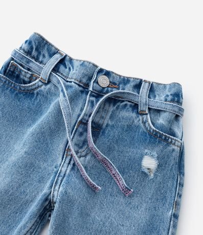 Pantalón Infantil Mom en Jeans con Cintillo Decorativo – Talle 1 a 5/6 años 7