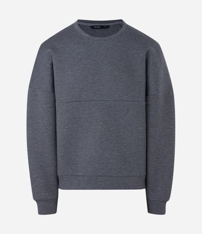 Buzo Masculino en Malla Pesada Scuba Oversized Cuello Redondo 6