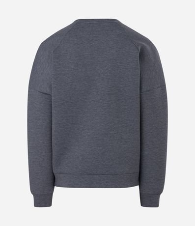 Buzo Masculino en Malla Pesada Scuba Oversized Cuello Redondo 7