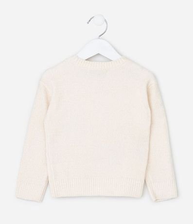 Suéter Infantil en Chenille con Bordado Floral Bold – Talle 1 a 6 años 4
