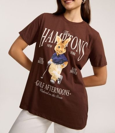 Remera T-shirt en Algodón con Estampa The Hamptons 3