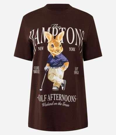Remera T-shirt en Algodón con Estampa The Hamptons 4