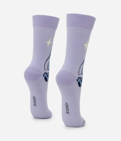 Media Caña Larga en Algodón con Estampado Stitch 3