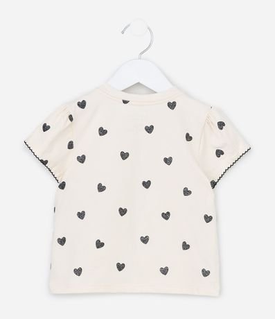 Blusa Infantil con Estampado de Corazones Lovely Girl – Talle 1 a 5/6 años 2
