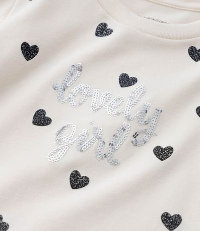 Blusa Infantil con Estampado de Corazones Lovely Girl – Talle 1 a 5/6 años 5