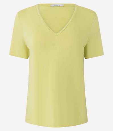 Blusa Básica en Viscosa con Escote V 4