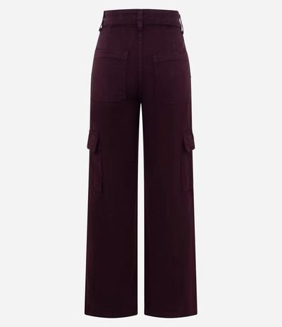 Pantalón Recto Comfort en Sarga con Bolsillos Cargo 6