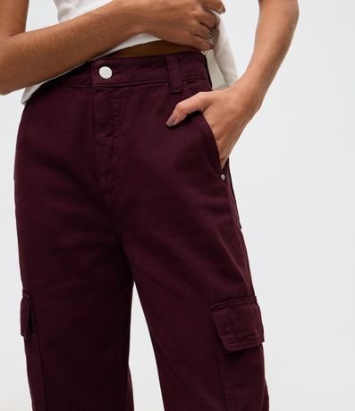 Pantalón Recto Comfort en Sarga con Bolsillos Cargo 2