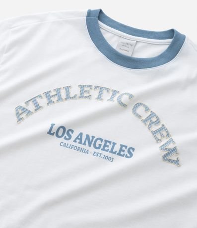 Remera Infantil con Estampado y Cuello Contrastante – Talle 7 a 16 años 4