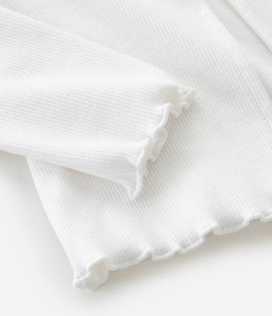 Cardigan Infantil en Rib con Botones Delanteros – Talle 1 a 6 años 6