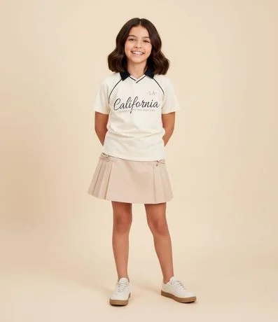 Remera Infantil Polo con Lettering California – Talle 7 a 16 años