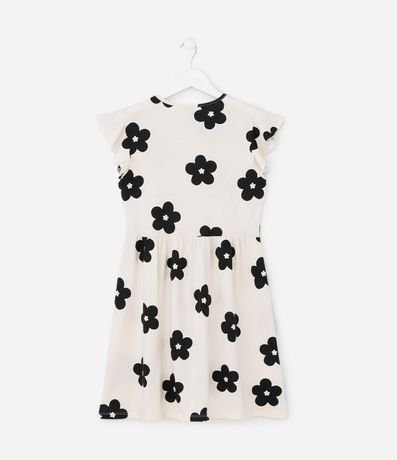 Vestido Infantil con Volado y Estampa Floral – Talle 5 a 14 años 3