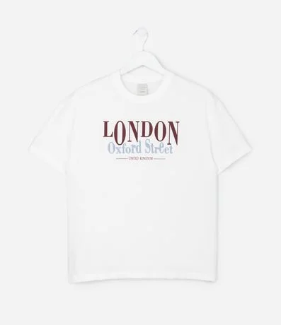 Remera Infantil Oversized con Lettering Bordado – Talle 7 a 16 años