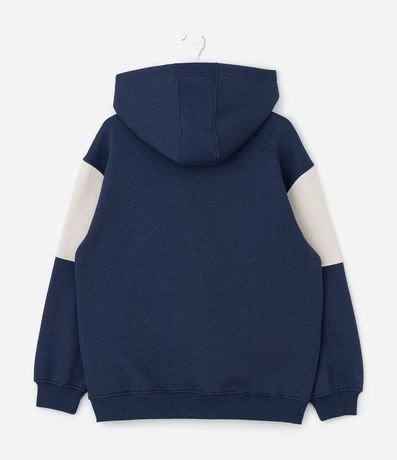 Buzo Relaxed Infantil con Capucha y Lettering Bordado – Talle 5 a 14 años 2