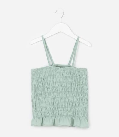 Blusa Infantil con Asas y Detalle de Lástex – Talle 7 a 16 años 2