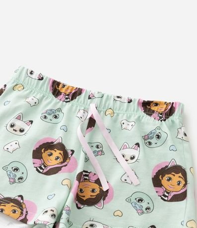 Pijama Infantil con Blusa y Short con Estampado Gabby y Gatitos - Talle 2 A 6 años 8