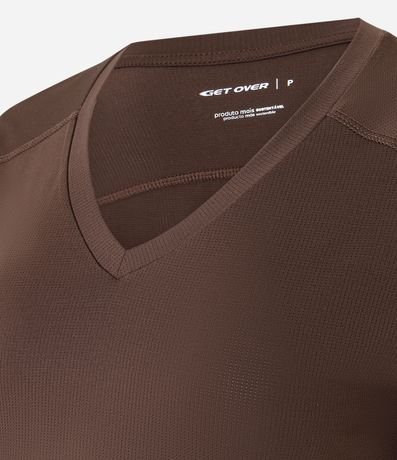 Remera Deportiva en Microfibra Agujerada con Bajo Mullet 6
