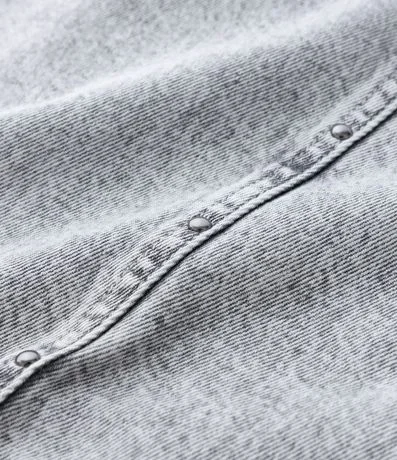 Pantalón Infantil Wide Leg en Jeans con Recortes – Talle 7 a 16 3