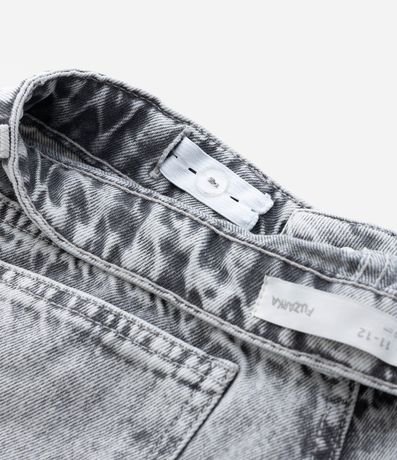 Pantalón Infantil Wide Leg en Jeans con Recortes – Talle 7 a 16 4