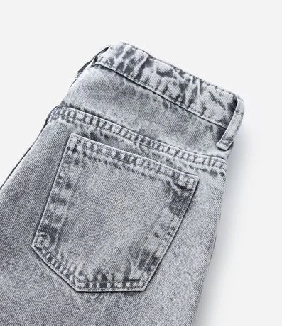 Pantalón Infantil Wide Leg en Jeans con Recortes – Talle 7 a 16 6