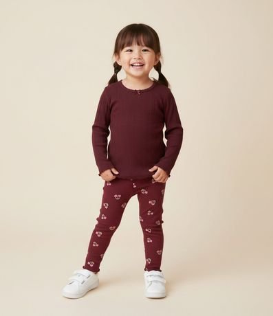 Blusa Infantil Manga Larga Texturizada – Talle 1 a 6 años 2