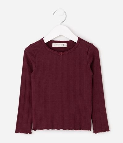 Blusa Infantil Manga Larga Texturizada – Talle 1 a 6 años 3