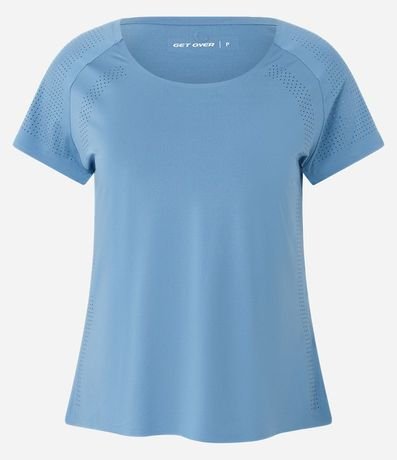 Remera Deportiva en Microfibra con Laterales Perforadas