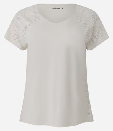 Remera Deportiva en Microfibra con Laterales Perforadas