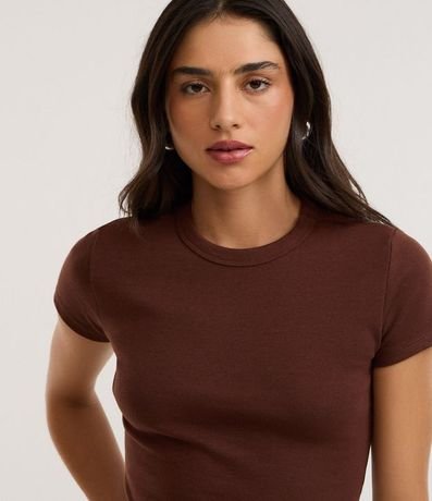 Blusa Alargada Ajustada en Rib 3