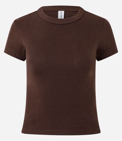 Blusa Alargada Ajustada en Rib 4