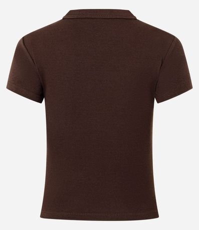 Blusa Alargada Ajustada en Rib 5