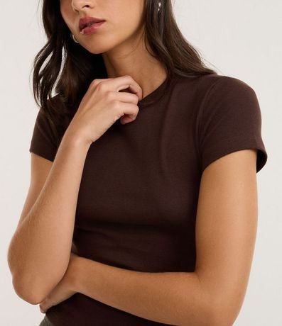 Blusa Alargada Ajustada en Rib 3