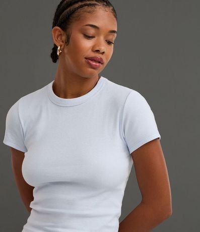 Blusa Alargada Ajustada en Rib 3