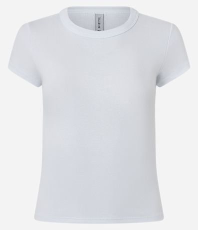 Blusa Alargada Ajustada en Rib