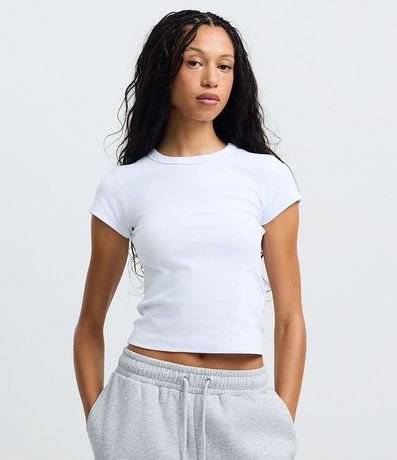 Blusa Alargada Ajustada en Rib 2