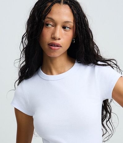 Blusa Alargada Ajustada en Rib 4