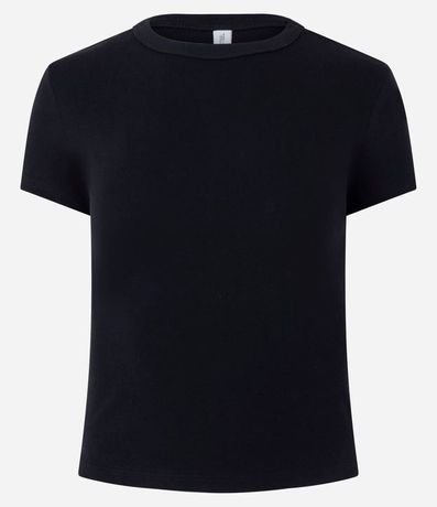 Blusa Alargada Ajustada en Rib 5