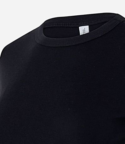 Blusa Alargada Ajustada en Rib 6