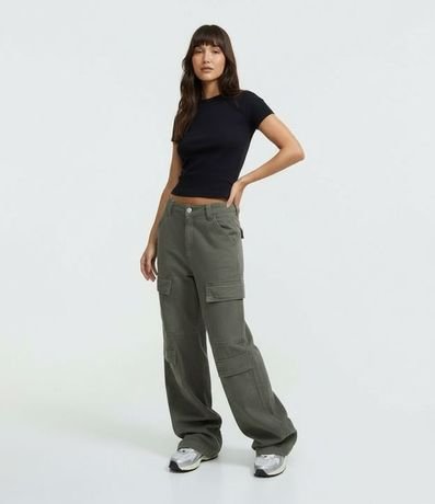 Blusa Alargada Ajustada en Rib 5