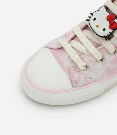 Championes Botinha Infantil Tie Dye con Estampado y Patch Hello Kitty - Talle 28 al 34 4