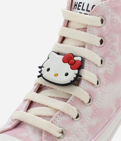 Championes Botinha Infantil Tie Dye con Estampado y Patch Hello Kitty - Talle 28 al 34 7