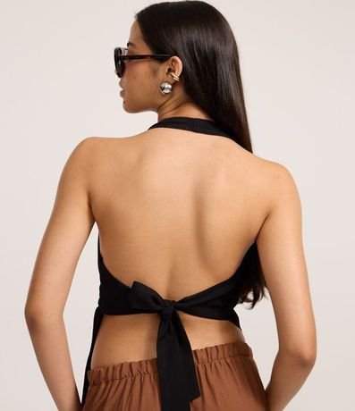 Pantalón Wide Leg Sastre con Lazo 5