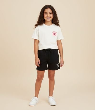 Short Infantil en Algodón Estampa Favorite Team - Talle 5 a 14 años