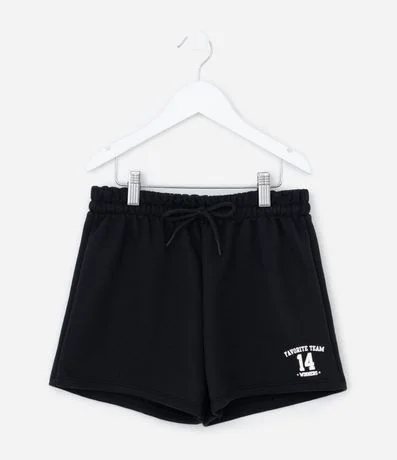 Short Infantil en Algodón Estampa Favorite Team - Talle 5 a 14 años
