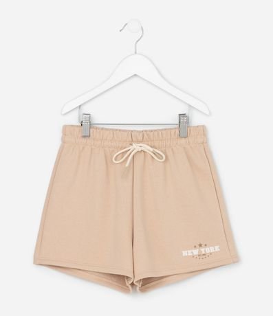 Short Infantil en Algodón con Estampa Lettering – Talle 5 A 14 años