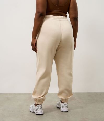 Pantalón Jogger Deportiva en Algodón con Recortes Canelados 8