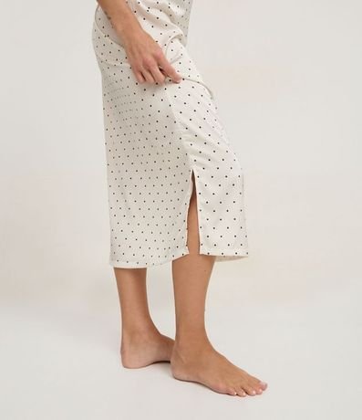 Camisón Largo de Satén con Escote de Encaje 3
