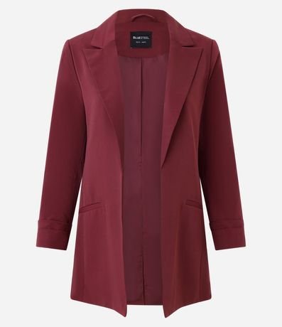 Blazer Oversized Alargado en Sastrería con Pliegues en el Puño 5