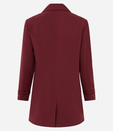 Blazer Oversized Alargado en Sastrería con Pliegues en el Puño 6