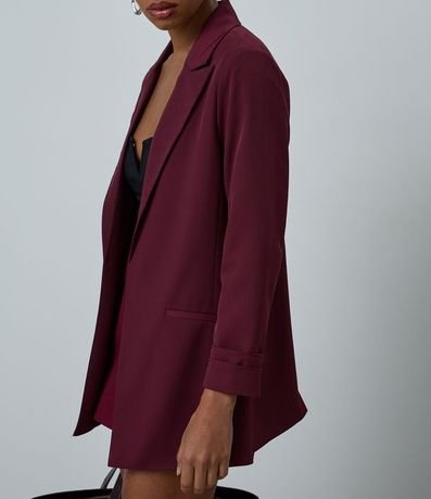 Blazer Oversized Alargado en Sastrería con Pliegues en el Puño 3